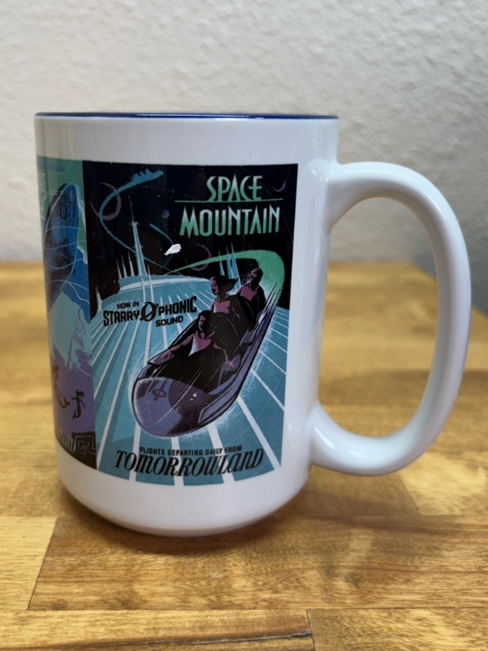 Disney Parks Tomorrowland Mural Mug Space Mountain Monorail Submarine Voyage